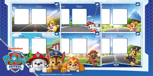 Free! - Paw Patrol: Now And Next Board For Home - Twinkl