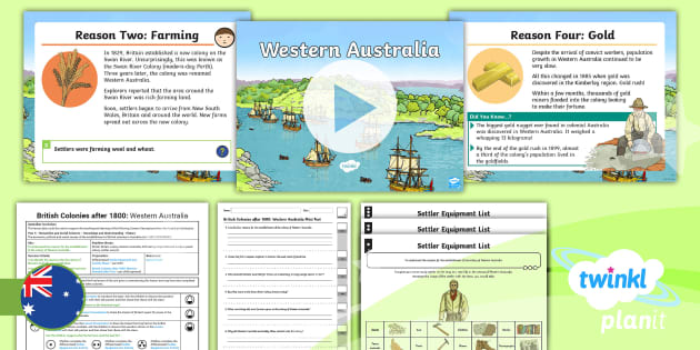 British Colonies Lesson 2: West Australia Lesson Pack