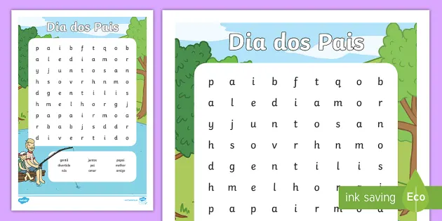 Caça-palavras interactive activity