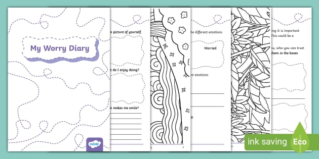 My Worry Diary KS1 – Printable Worry Diary Template