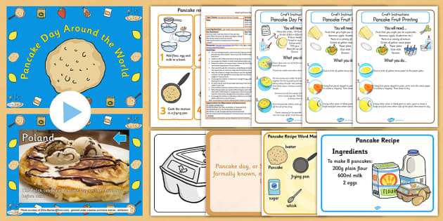 Pancake Day Activity and Craft Resource Pack (teacher made)