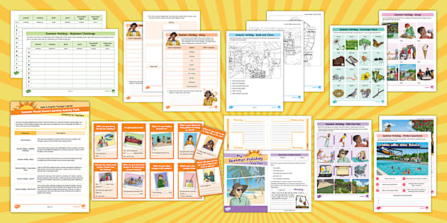 New to English EAL Younger Learner Summer Break Activity Pack