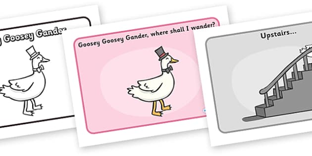 Goosey Goosey Gander Sequencing - Twinkl