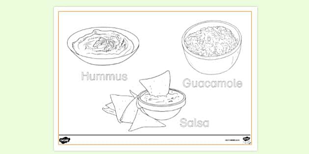 salsa coloring pages