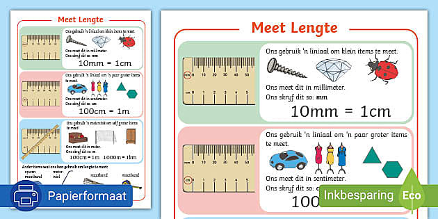 Meet Lengte Vertoonplakkaat (teacher Made) - Twinkl