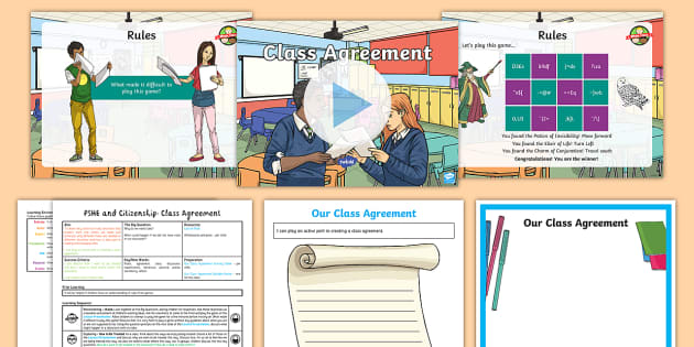 PSHE and Citizenship LKS2 Class Agreement Lesson Pack