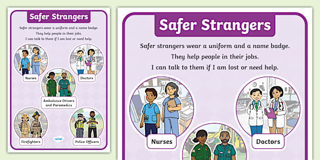 Safer Strangers Child Safety Poster - Parents - Twinkl