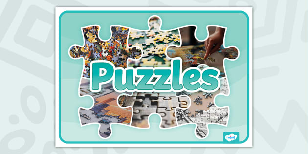 Puzzles Photo Display Poster (teacher made) - Twinkl