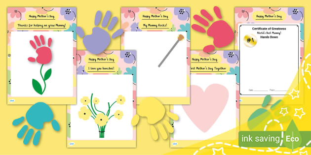 Mother's day best sale handprint gifts