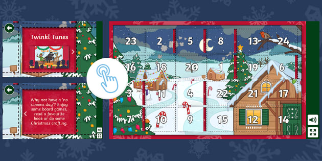 Santa Advent Calendar Activity (teacher made) - Twinkl