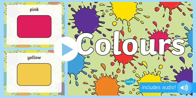 English Language Learn Colours Flashcards -  Ireland