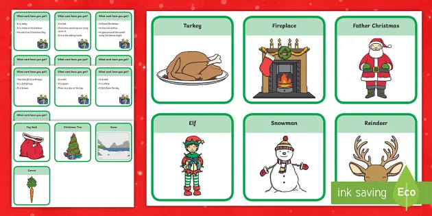 Christmas Hot Seat Oral Language Role Play Language Cards