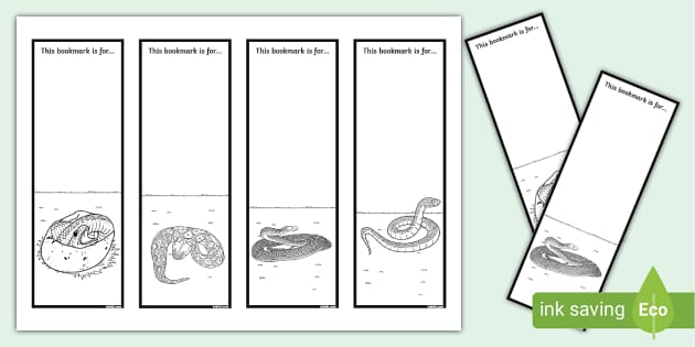 Snake Colouring Bookmarks (Teacher-Made) - Twinkl