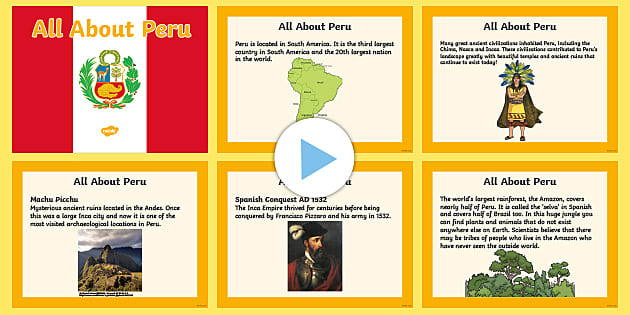 KS2 All About Peru PowerPoint (Teacher-Made) - Twinkl
