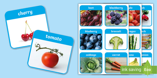 Fruit and Vegetable Photo Cards - Fruit and Veg Pictures