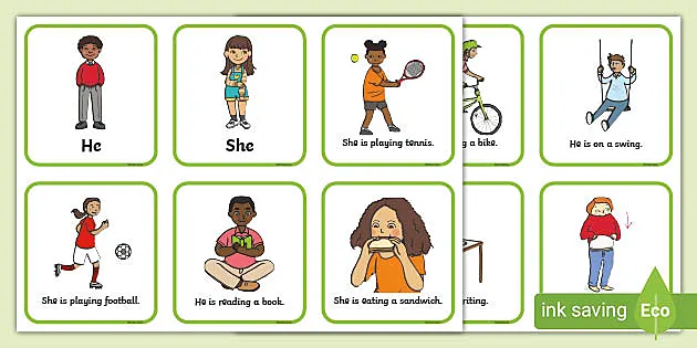 His Her He And She Worksheet Pronoun Suitcase Activity