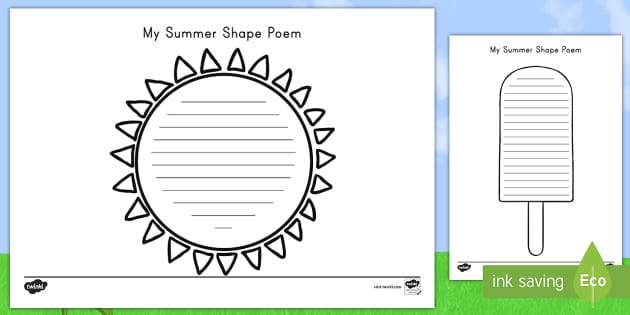 easy shape poems for kids