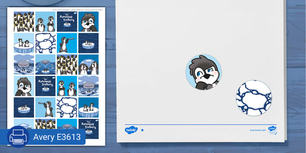 The Runaway Iceberg - Original Children&#039;s Story - Printable Stickers