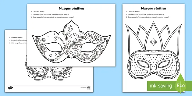Masque Carnaval Vénitien Livre Colorier Pour Enfants Adultes Illustration  Style Vecteur par ©Nataljacernecka 632862438