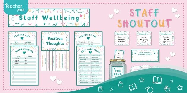 FREE! - Staff Wellbeing Display Pack, Buzzing Bees