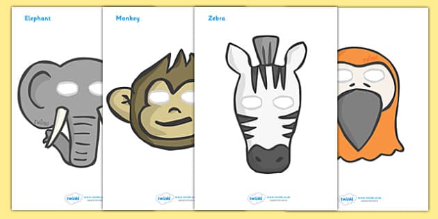 worksheet ks1 african animals activities,  Play activity, Masks Role Surprise African game