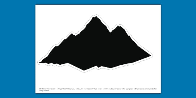 Mountain Silhouette Cut Out Mountain Silhouette Cut Out