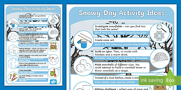 Outdoor Learning: Snowy-Day Activity Ideas (Teacher-Made)