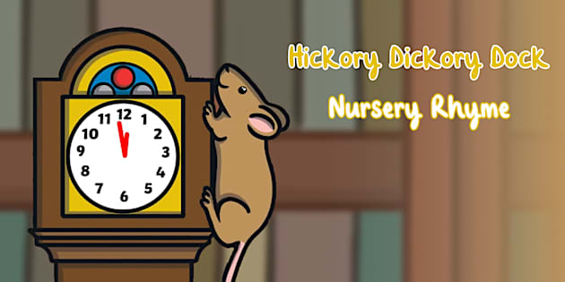Hickory Dickory Dock Animated Nursery Rhyme | Twinkl Go!