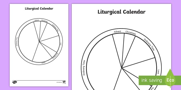 Liturgical Colors And Calendar Activity Teacher Made