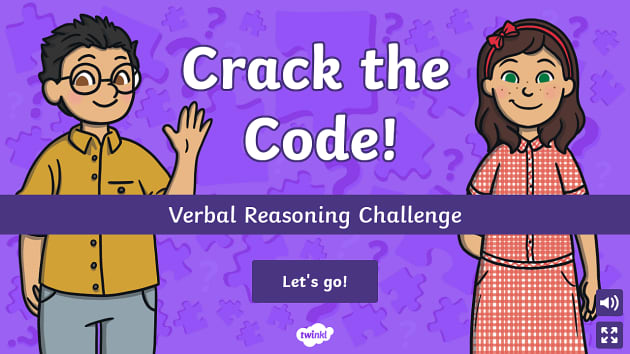 Crack the Code! Verbal Reasoning Interactive Challenge Game