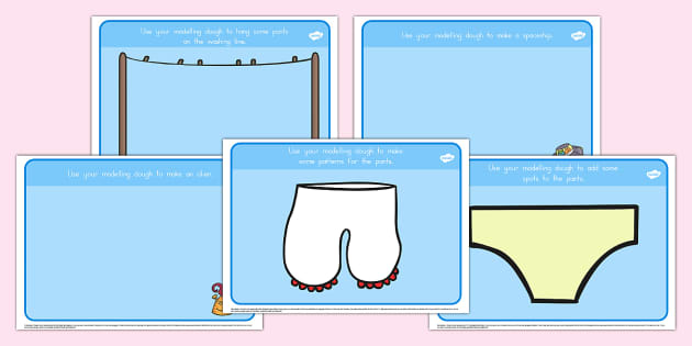 FREE! - Modelling Dough Mats to Support Teaching on 'Aliens Love Underpants