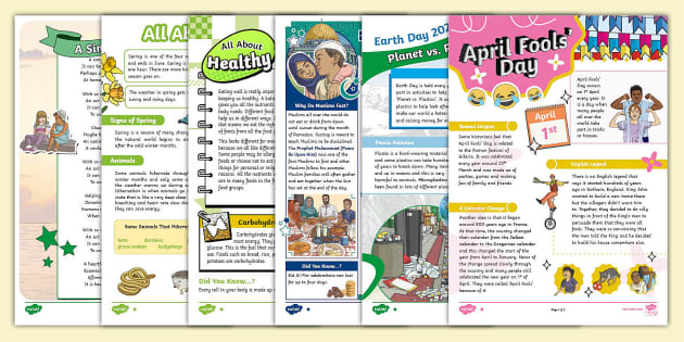 LKS2 April Reading Comprehension - Activity Pack - Twinkl