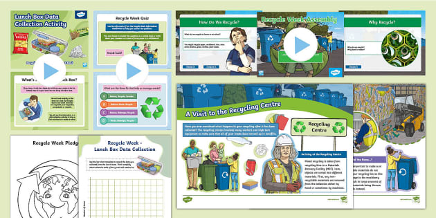 KS2 Recycle Week Resource Pack (Hecho por educadores)