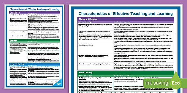 Early Years EYFS Characteristics of Effective Learning Prompt Cards on Lanyard 