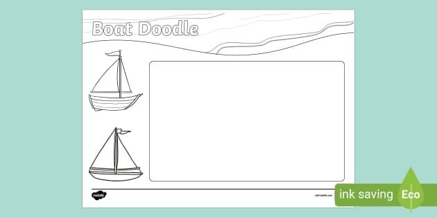 FREE! - Boat Doodle Drawing Activity (teacher made) - Twinkl