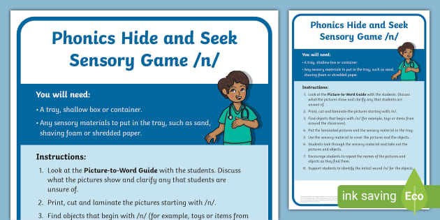 Hide and Seek Vocabulary Game for Toddlers