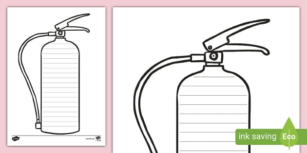 line drawing cartoon fire extinguisher Stock Vector | Adobe Stock