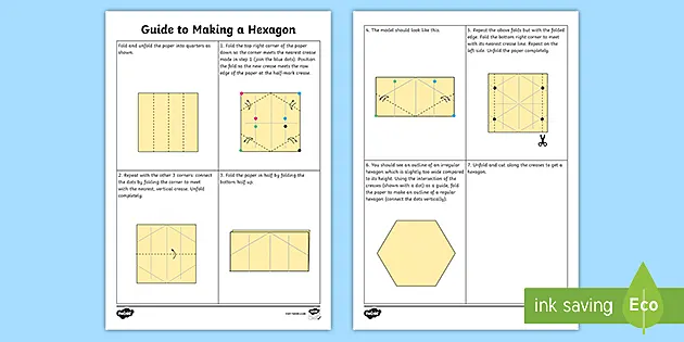 How To Draw A Hexagon Step By Step