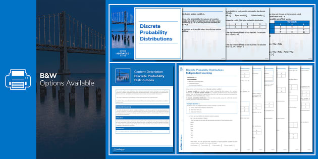 👉 Discrete Probability Distributions (teacher Made)