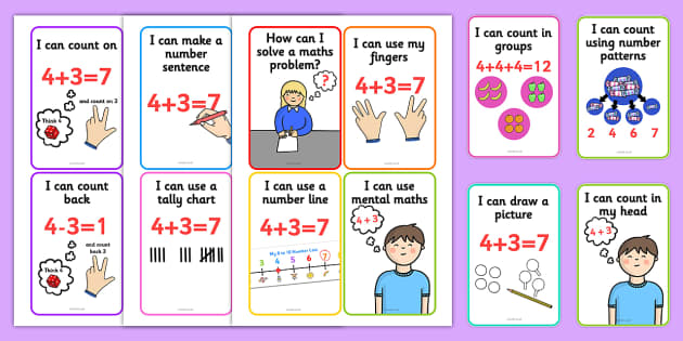 Solving Maths Problems Strategy Cards