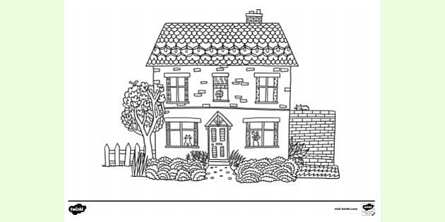 FREE! - House Colouring Page | Colouring Sheets
