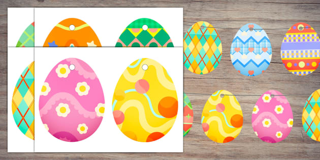 Easter Egg Bunting | Twinkl Party (teacher made) - Twinkl