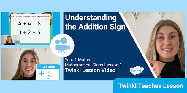 👉 Year 1 (Ages 5-6) Mathematical Signs Video Lesson 1