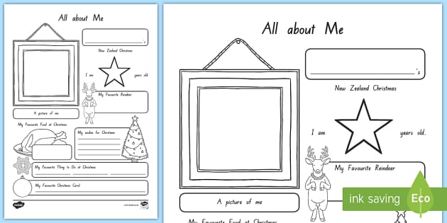 All about Me at Christmas Activity (Teacher-Made) - Twinkl All about Me at Christmas Activity (Teacher-Made) - Twinkl