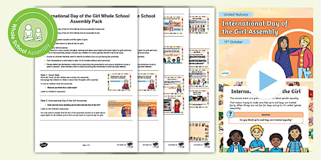 International Day of the Girl Whole-School Assembly Pack