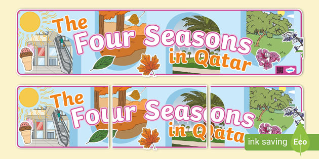 The Four Seasons in Qatar Display Banner - Twinkl