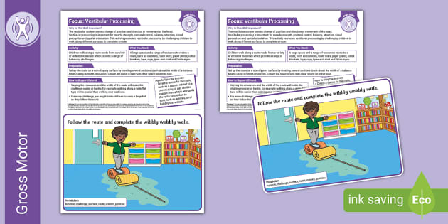 Gross Motor Continuous Provision Activity Wibbly Wobbly Walk