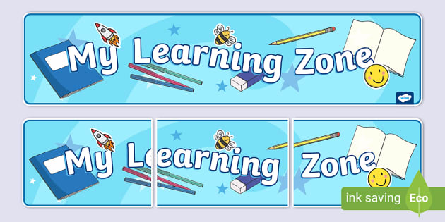 My Learning Zone Banner,calm zone,zones of regulation