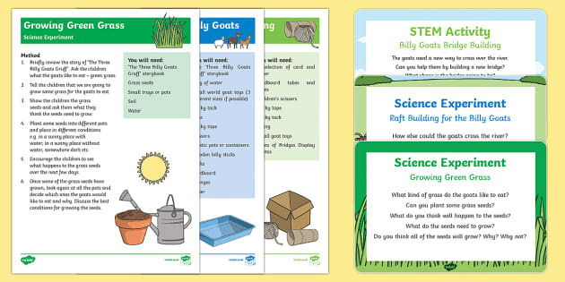 EYFS Three Billy Goats Gruff Science Experiments EYFS Resource Pack