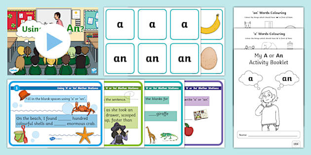 Using 'A' or 'An' Resource Pack (teacher made) - Twinkl